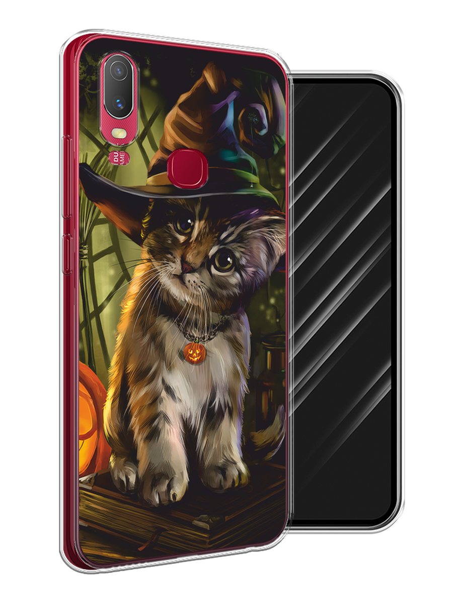 

Чехол Awog на Vivo Y11 "Кот на Хэллоуин", Разноцветный, 261650-2
