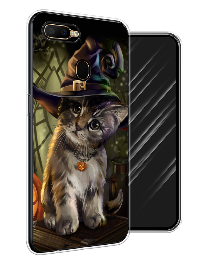 

Чехол Awog на Oppo A5s "Кот на Хэллоуин", Разноцветный, 252350-2