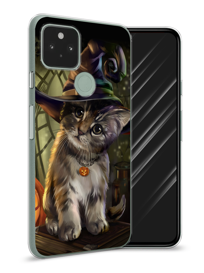

Чехол Awog на Google Pixel 5A "Кот на Хэллоуин", Разноцветный, 271050-2