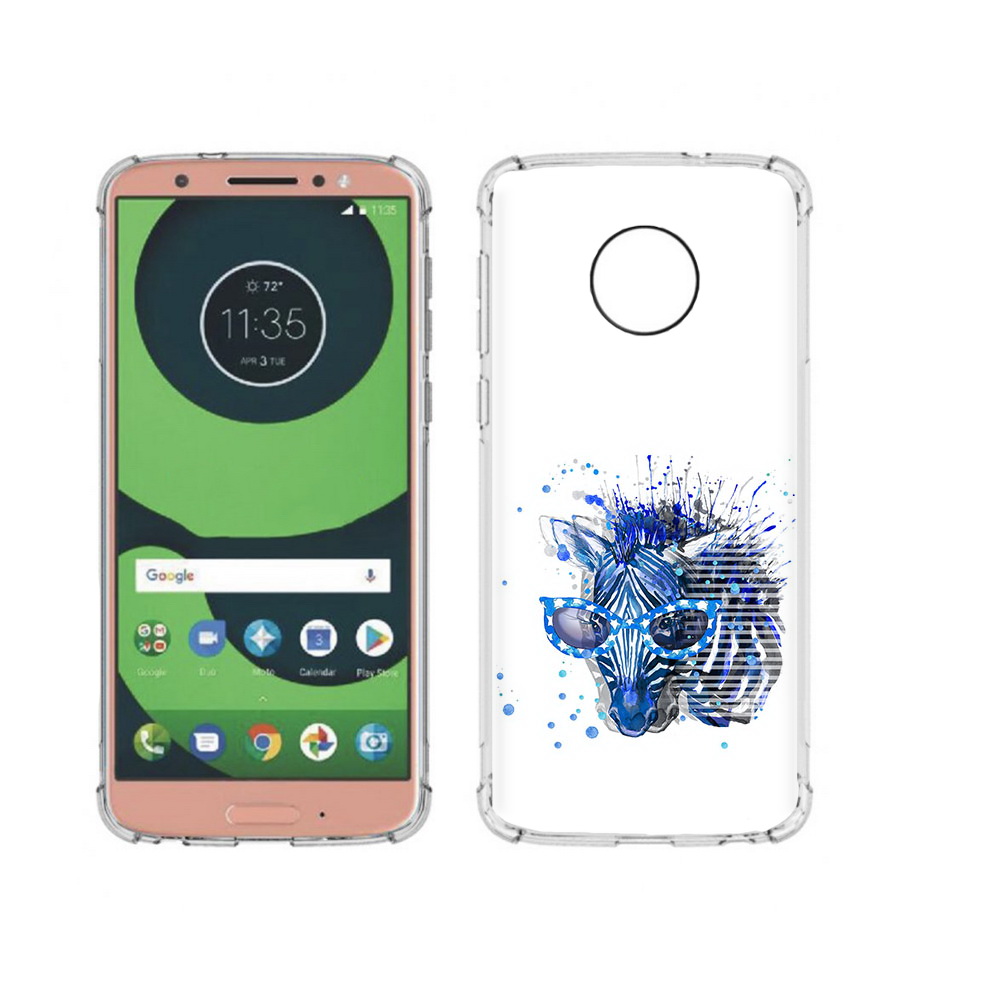 

Чехол MyPads Tocco для Motorola Moto G6 расплывчатая зебра (PT99805.376.577), Прозрачный, Tocco