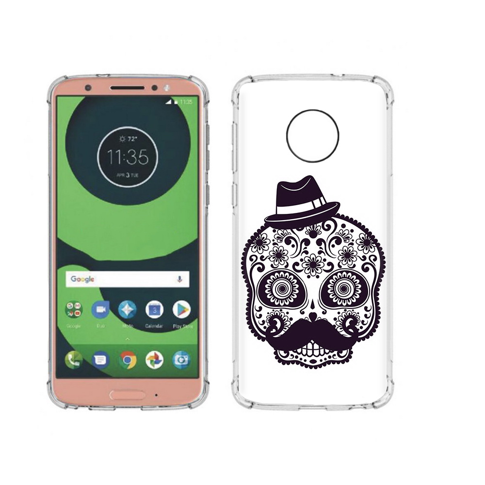 Чехол MyPads Tocco для Motorola Moto G6 разрисованный скелет (PT99805.376.575)