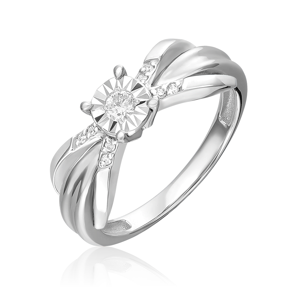 

Кольцо из белого золота р. , PLATINA jewelry 01-5725-00-101-1120, бриллиант, 01-5725-00-101-1120