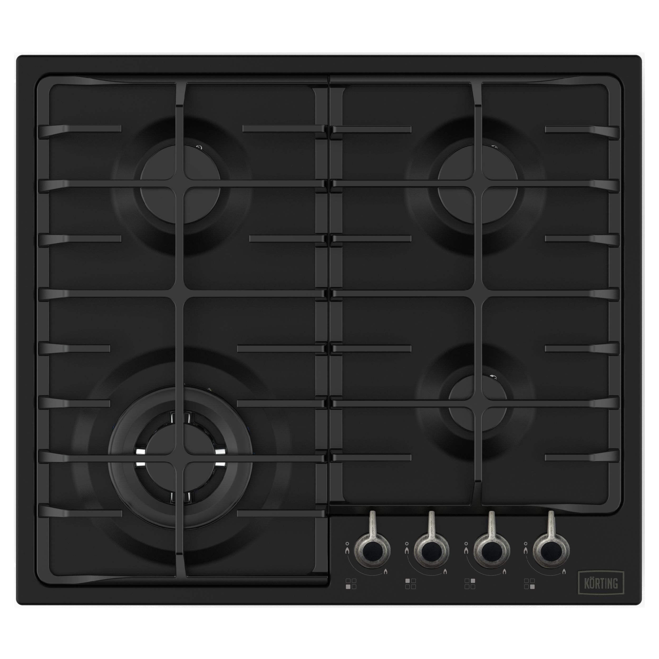 

Встраиваемая варочная панель газовая Korting HG 674 CTSN Black, HG 674 CTSN