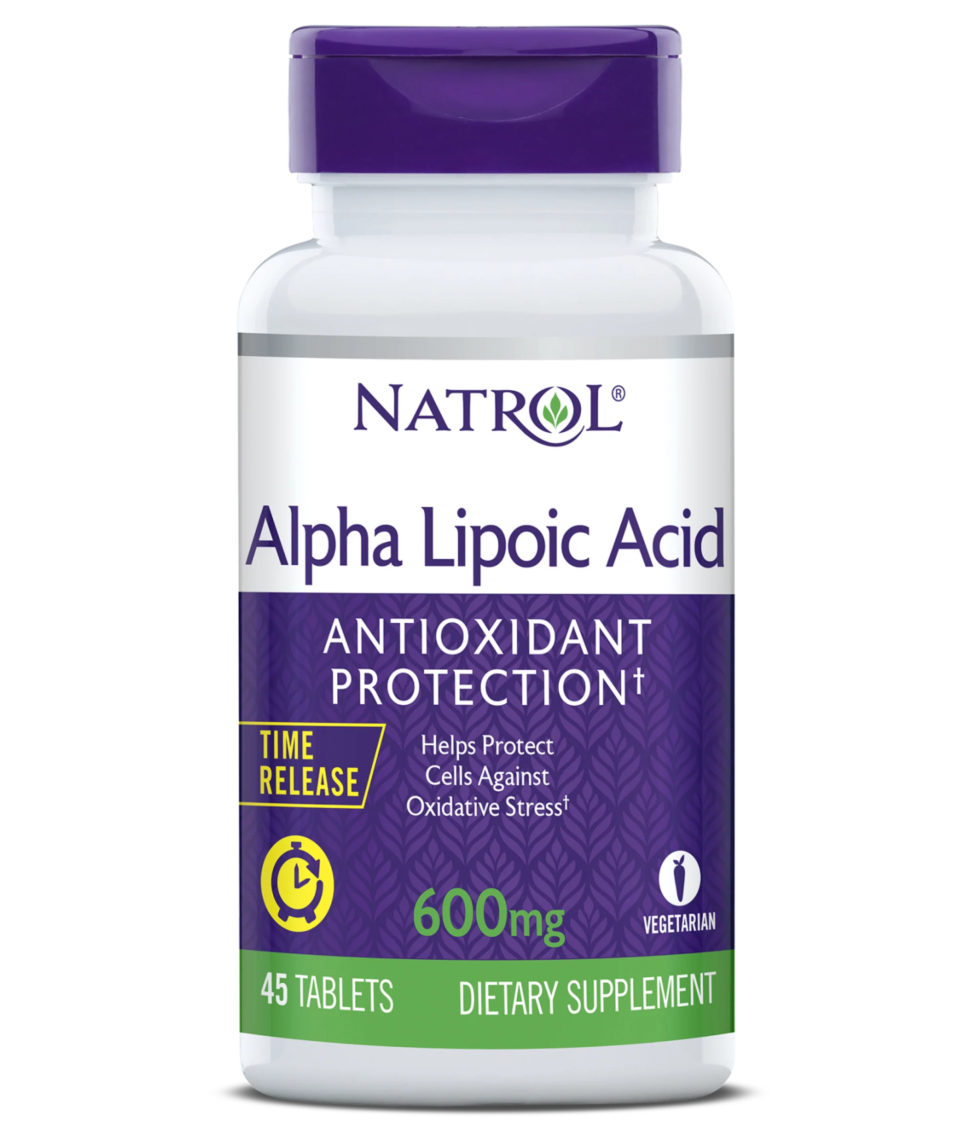 фото Добавка natrol alpha lipoic acid 600 мг t/r, таблетки 45 шт.