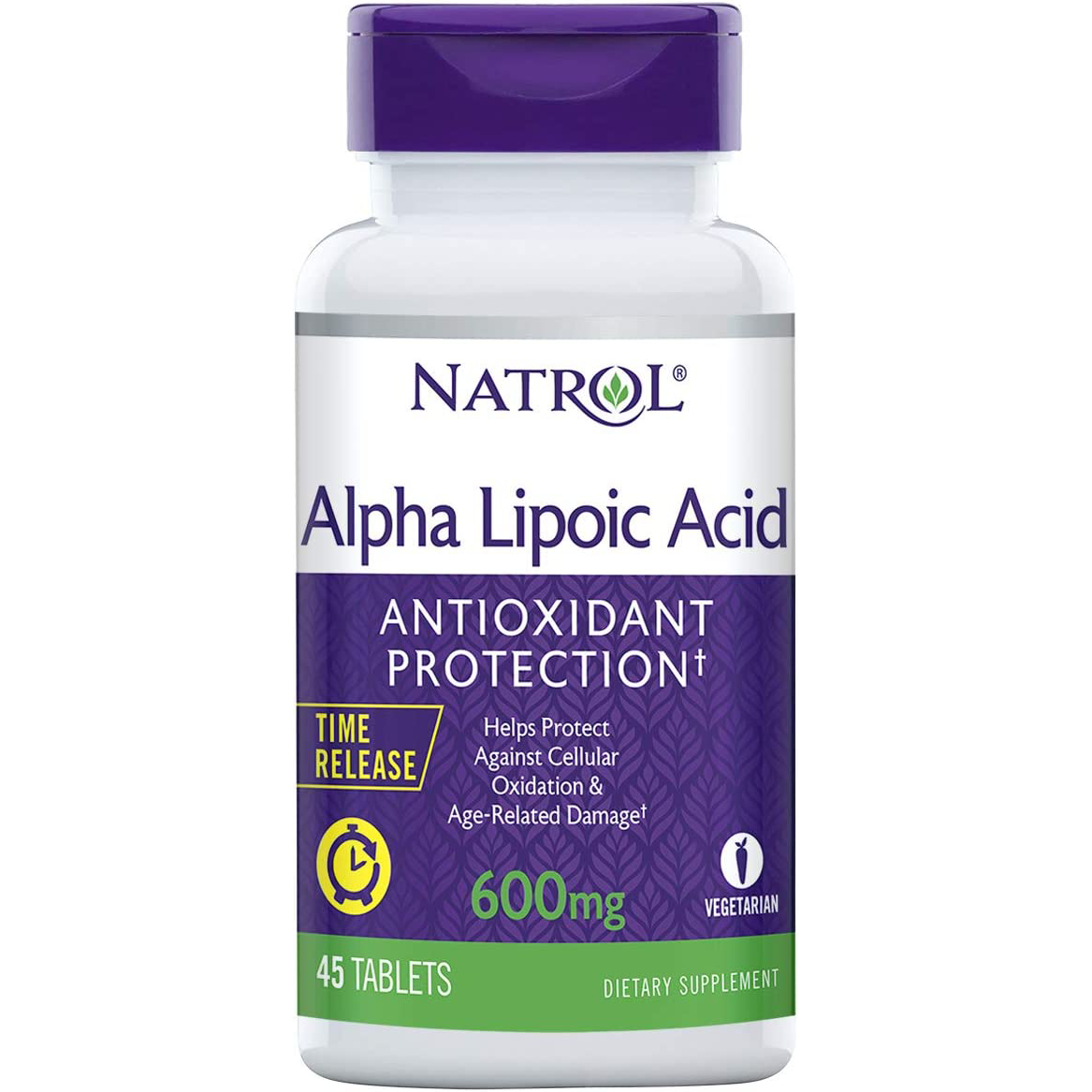 

Добавка Natrol Alpha Lipoic Acid 600 мг T/R, таблетки 45 шт.