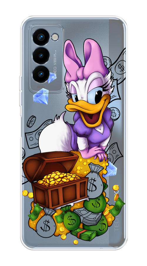 

Чехол на Tecno Camon 18P "Rich Daisy Duck", Коричневый;белый;фиолетовый, 300750-6