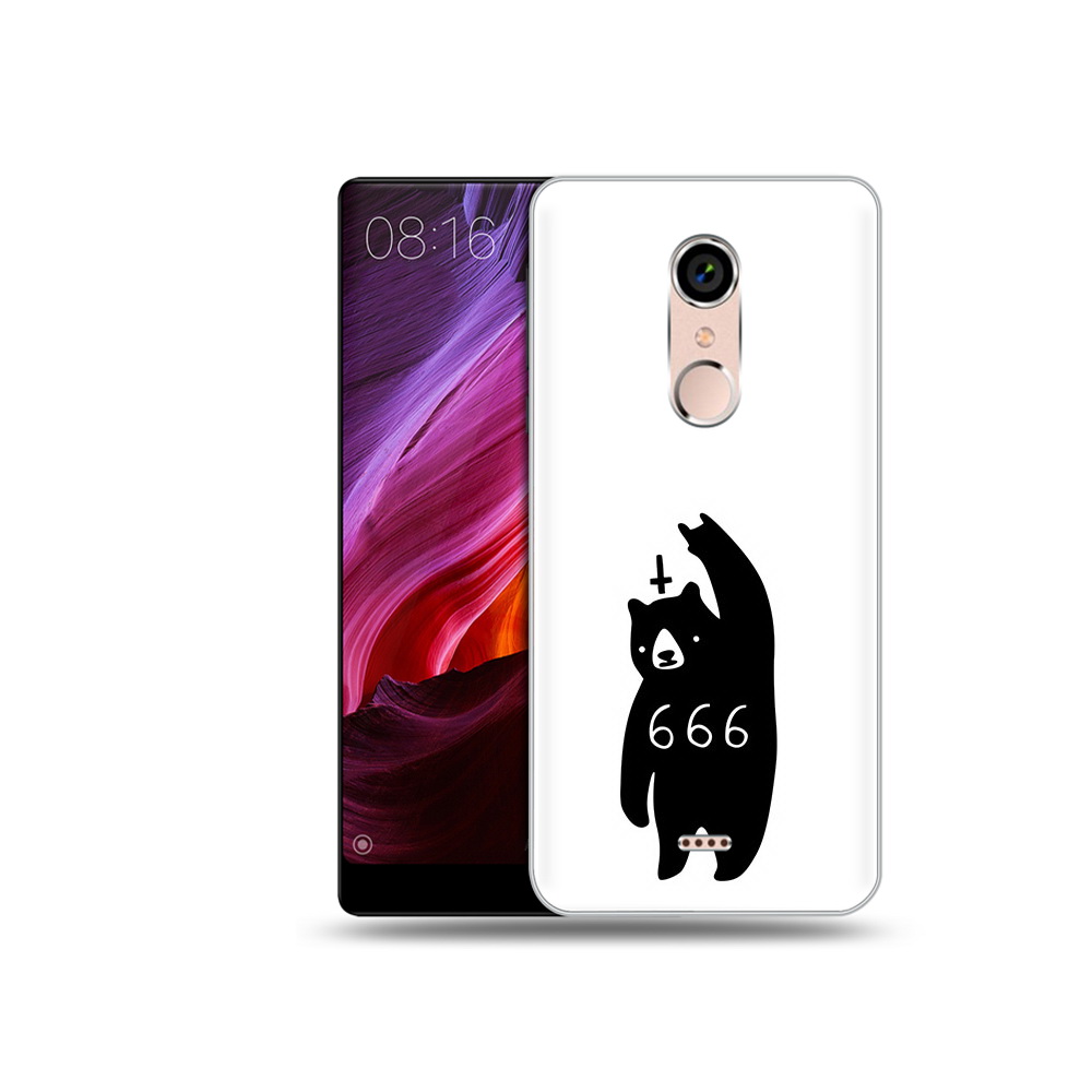 

Чехол MyPads Tocco для BQ 5050 Strike медведь 666, Прозрачный, Tocco