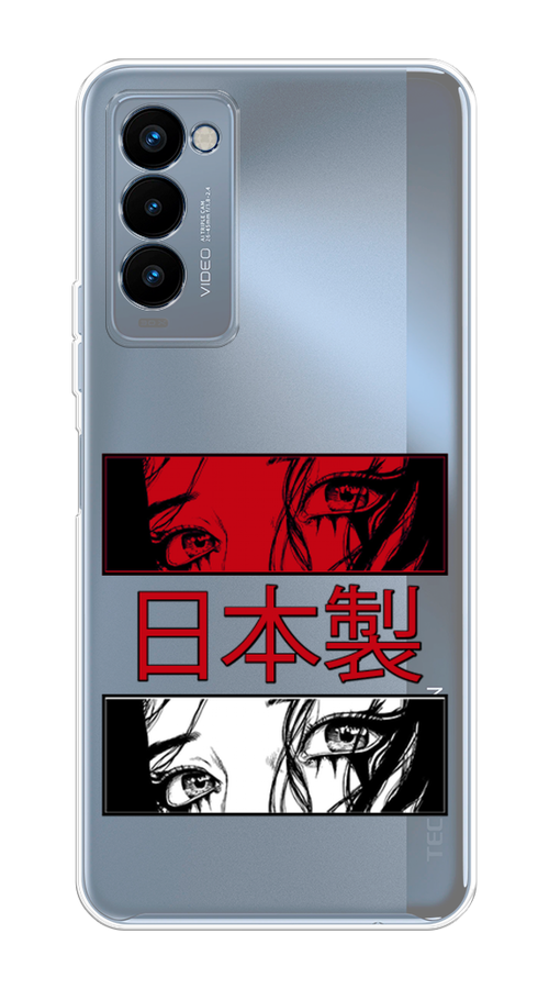 

Чехол на Tecno Camon 18P "Аниме глаза манга", Красный;белый;черный, 300750-4