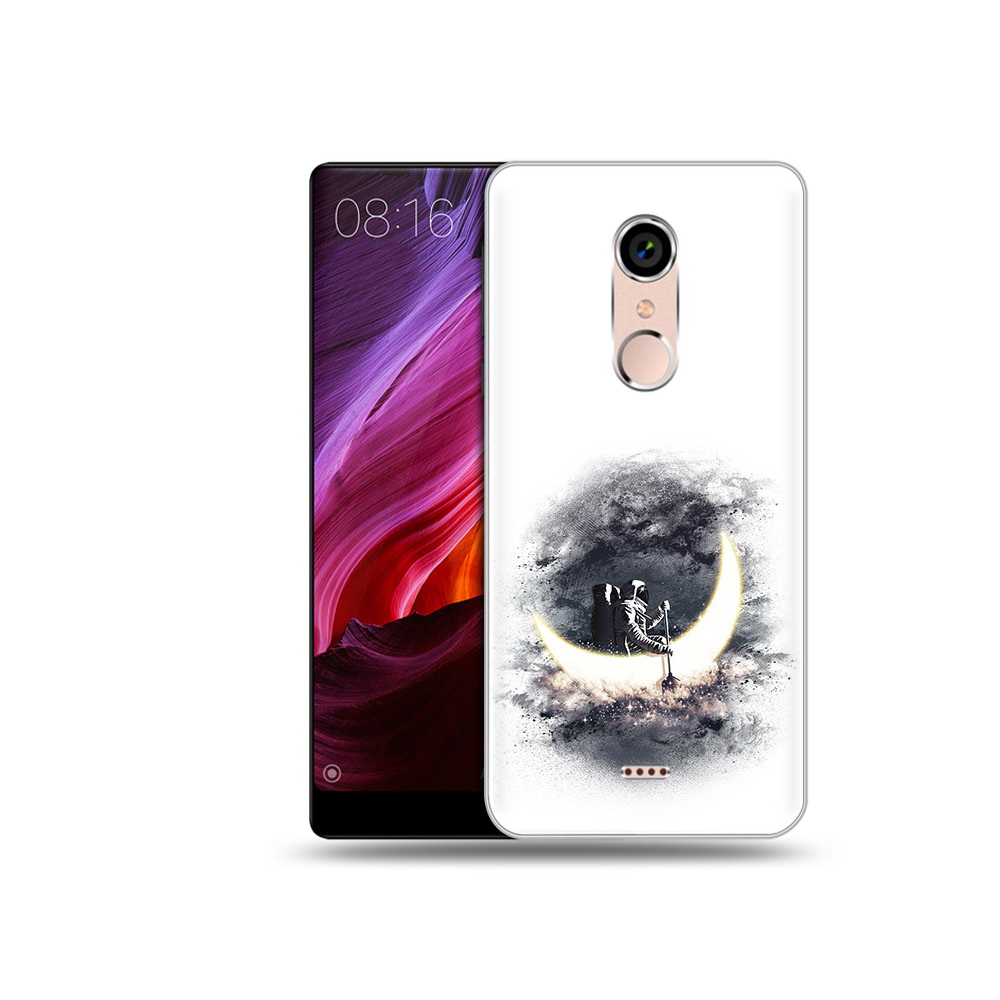 

Чехол MyPads Tocco для BQ 5050 Strike лунный путешественник, Прозрачный, Tocco