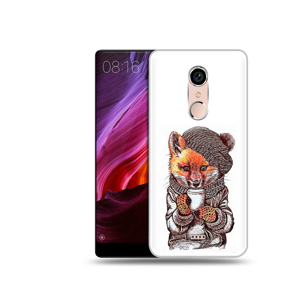 

Чехол MyPads Tocco для BQ 5050 Strike лиса в шапке, Tocco