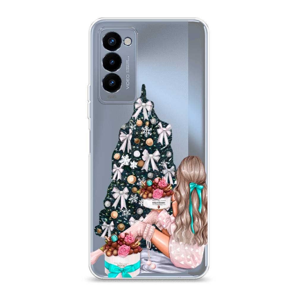

Чехол на Tecno Camon 18P "New Year", Зеленый;бежевый;голубой, 300750-5