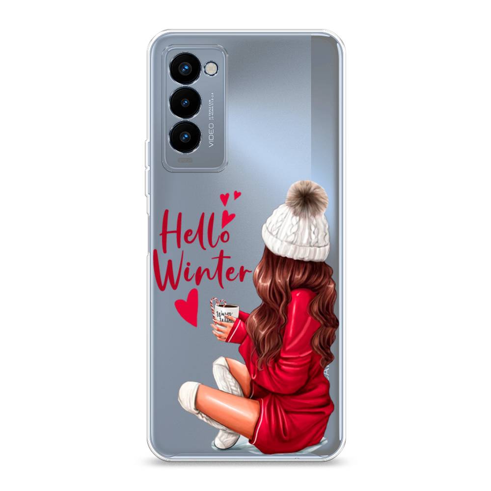 

Чехол на Tecno Camon 18P "Hello winter", Красный;белый;коричневый, 300750-5