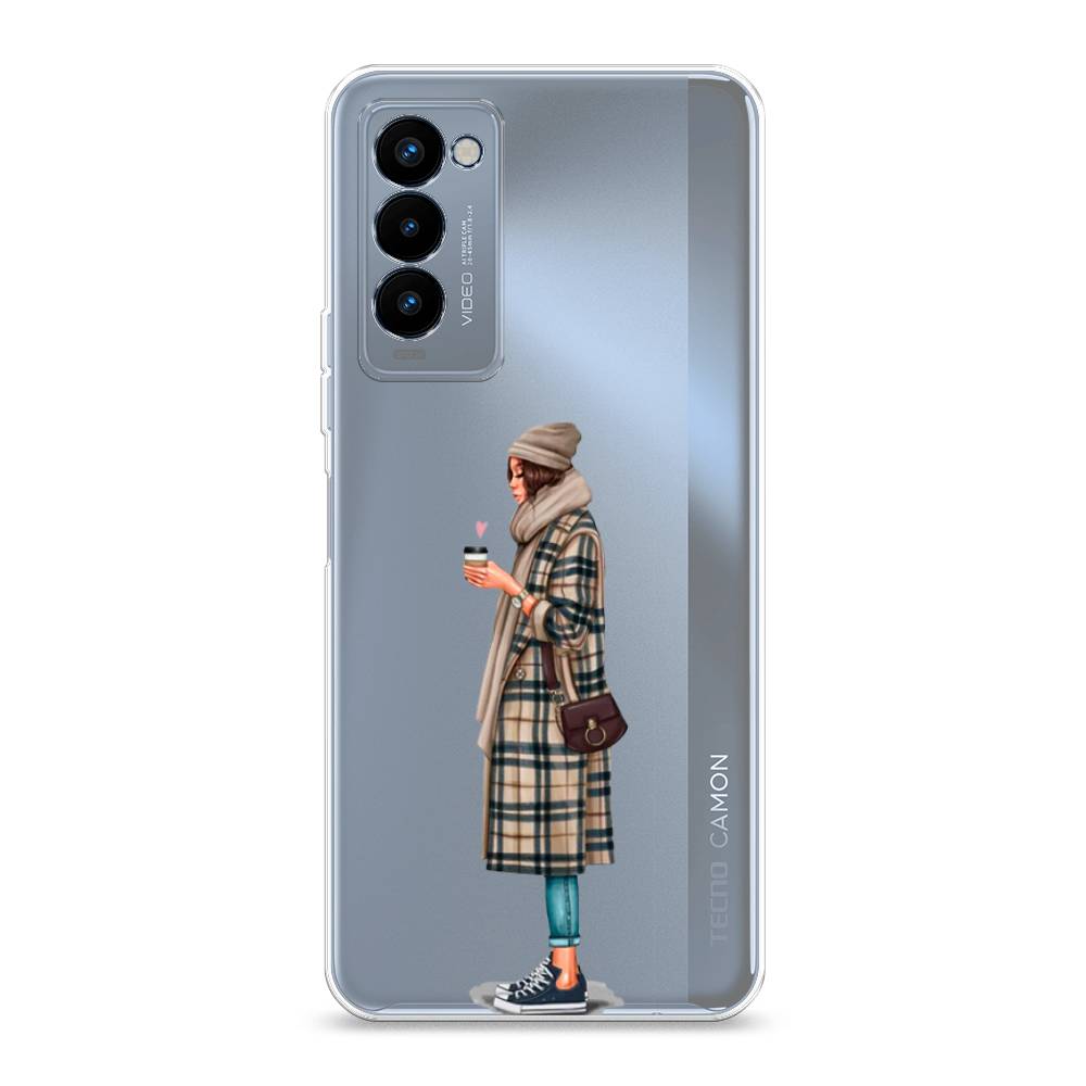 

Чехол на Tecno Camon 18P "Утренний кофе", Коричневый;бежевый, 300750-6