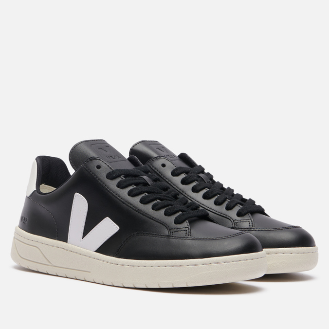 

Кроссовки женские VEJA V-12 Leather черные 45 EU, V-12 Leather