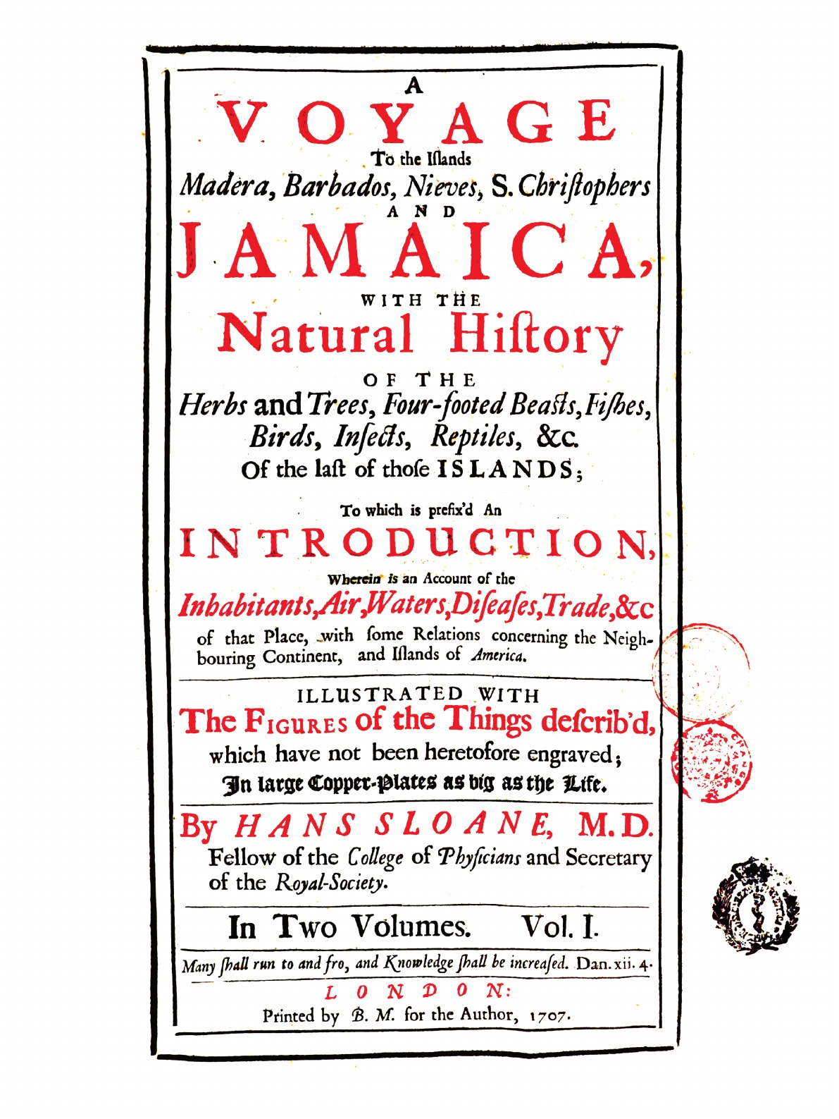 

A voyage to the islands Madera, Barbados, Nieves, S. Christophers and Jamaica