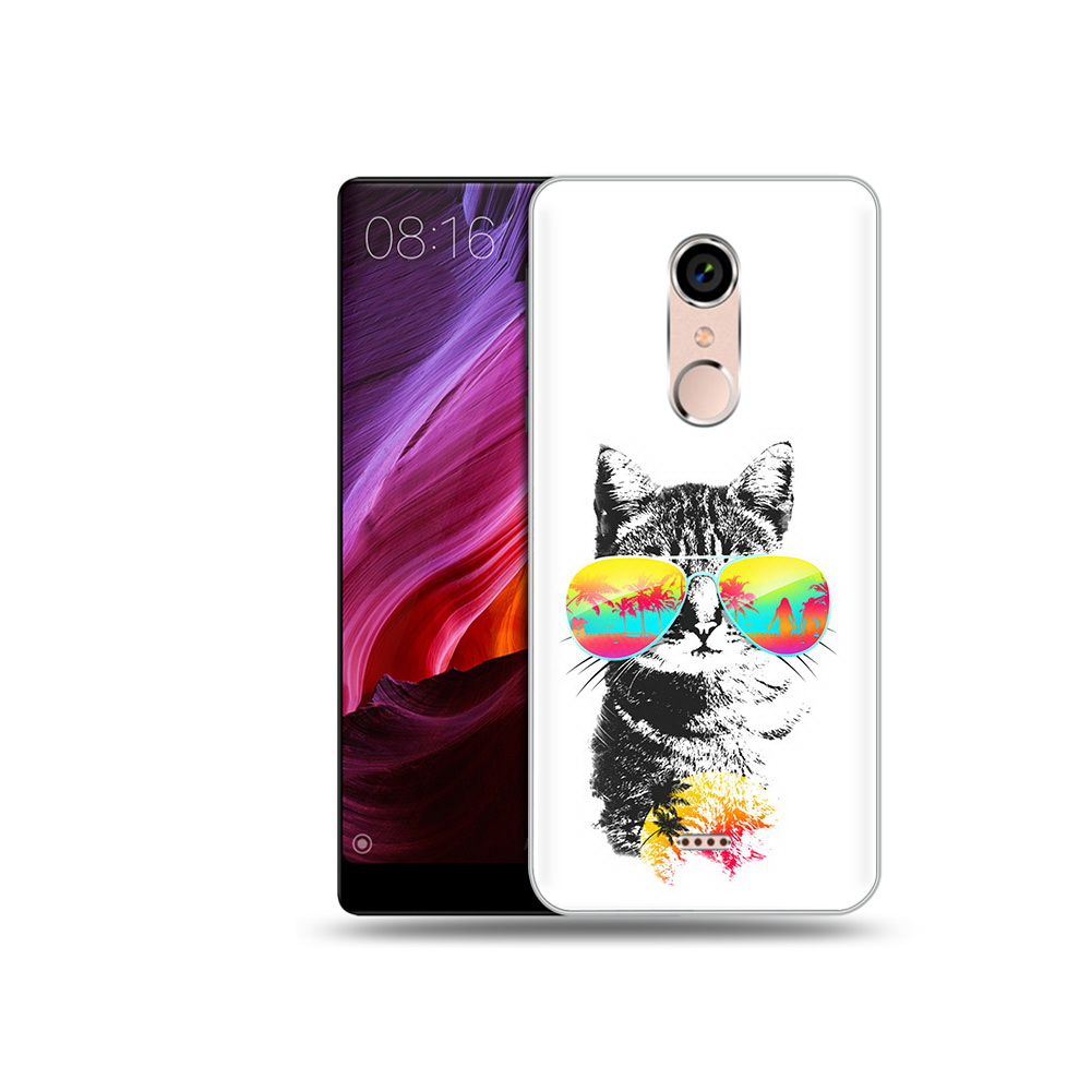 

Чехол MyPads Tocco для BQ 5050 Strike крутой кот, Прозрачный, Tocco