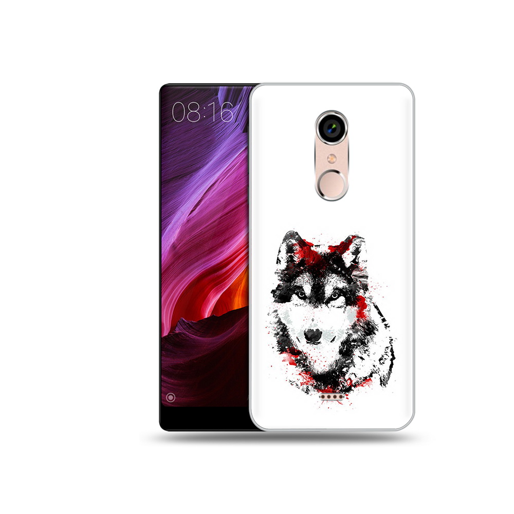 

Чехол MyPads Tocco для BQ 5050 Strike кровавый волк, Прозрачный, Tocco