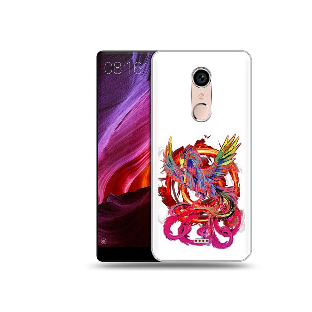 

Чехол MyPads Tocco для BQ 5050 Strike красочный феникс, Прозрачный, Tocco