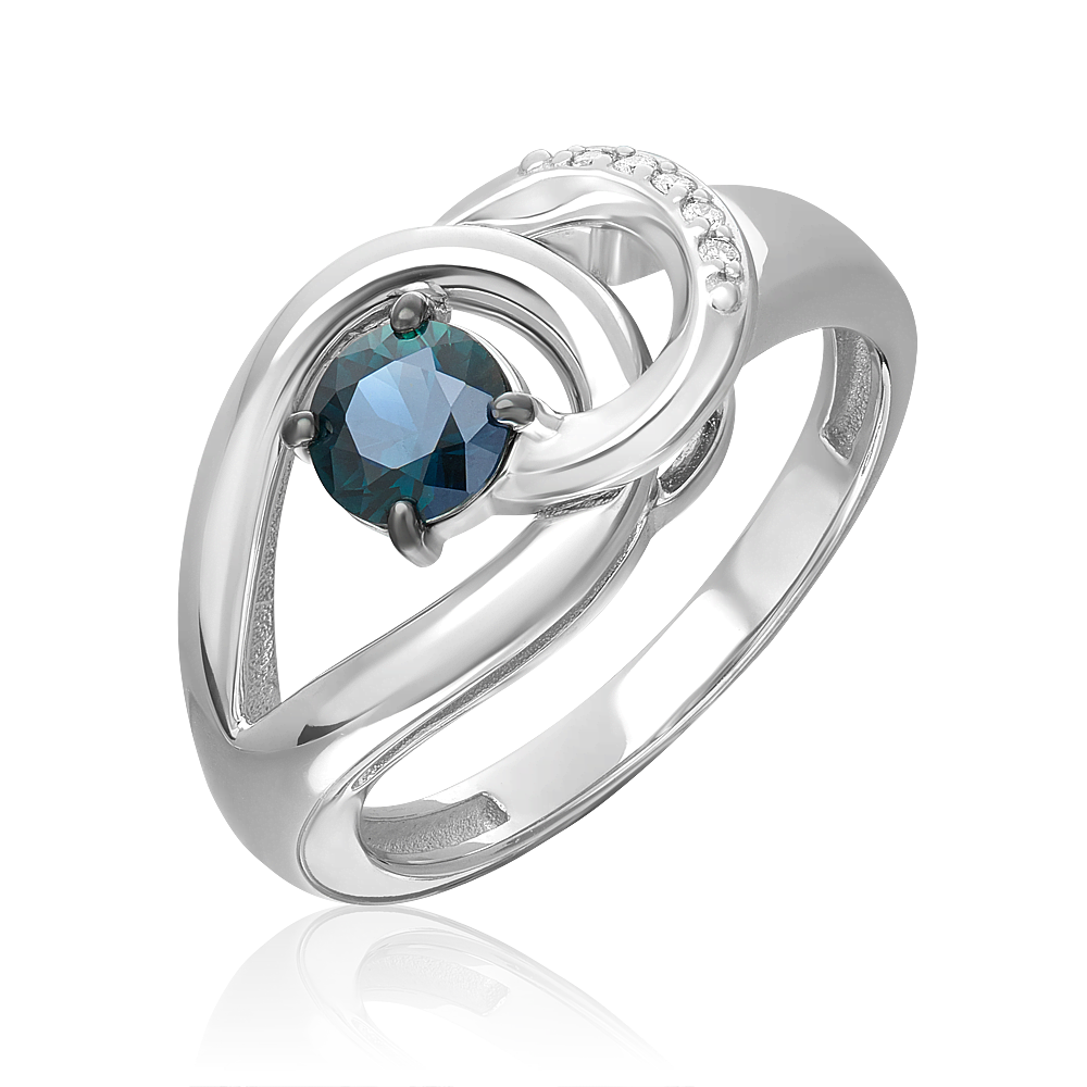 

Кольцо из белого золота р. , PLATINA jewelry 01-5722-00-105-1120, сапфир/бриллиант, 01-5722-00-105-1120