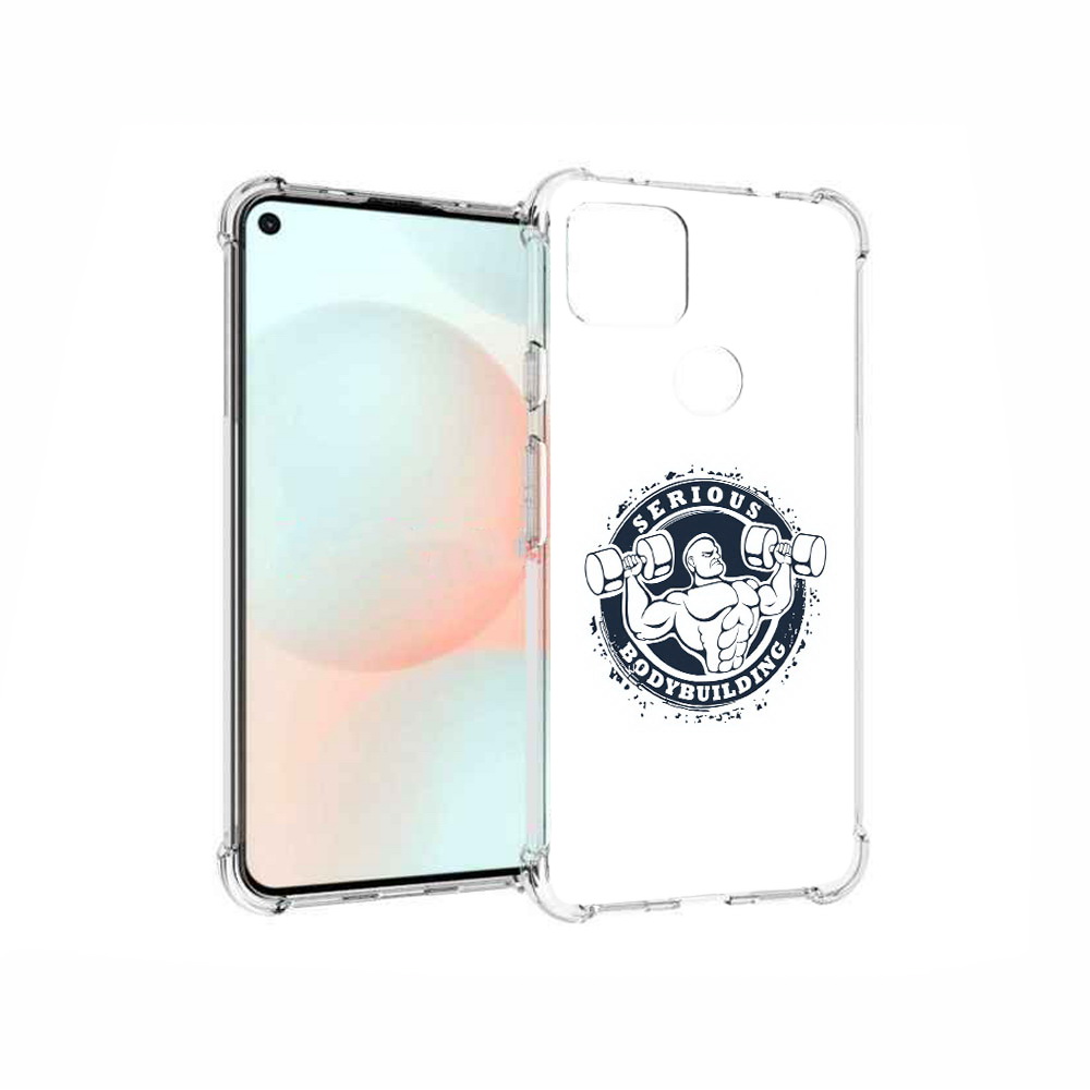 

Чехол MyPads Tocco для Google Pixel 5A бодибилдинг воля к победе, Прозрачный, Tocco