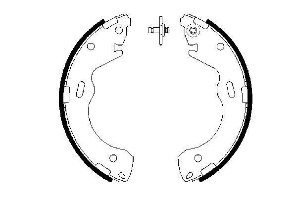 

Комплект тормозных колодок BOSCH 0986487654