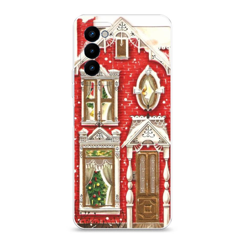 

Чехол на Tecno Camon 18P "Пряничный домик", Белый;красный;зеленый, 300750-5