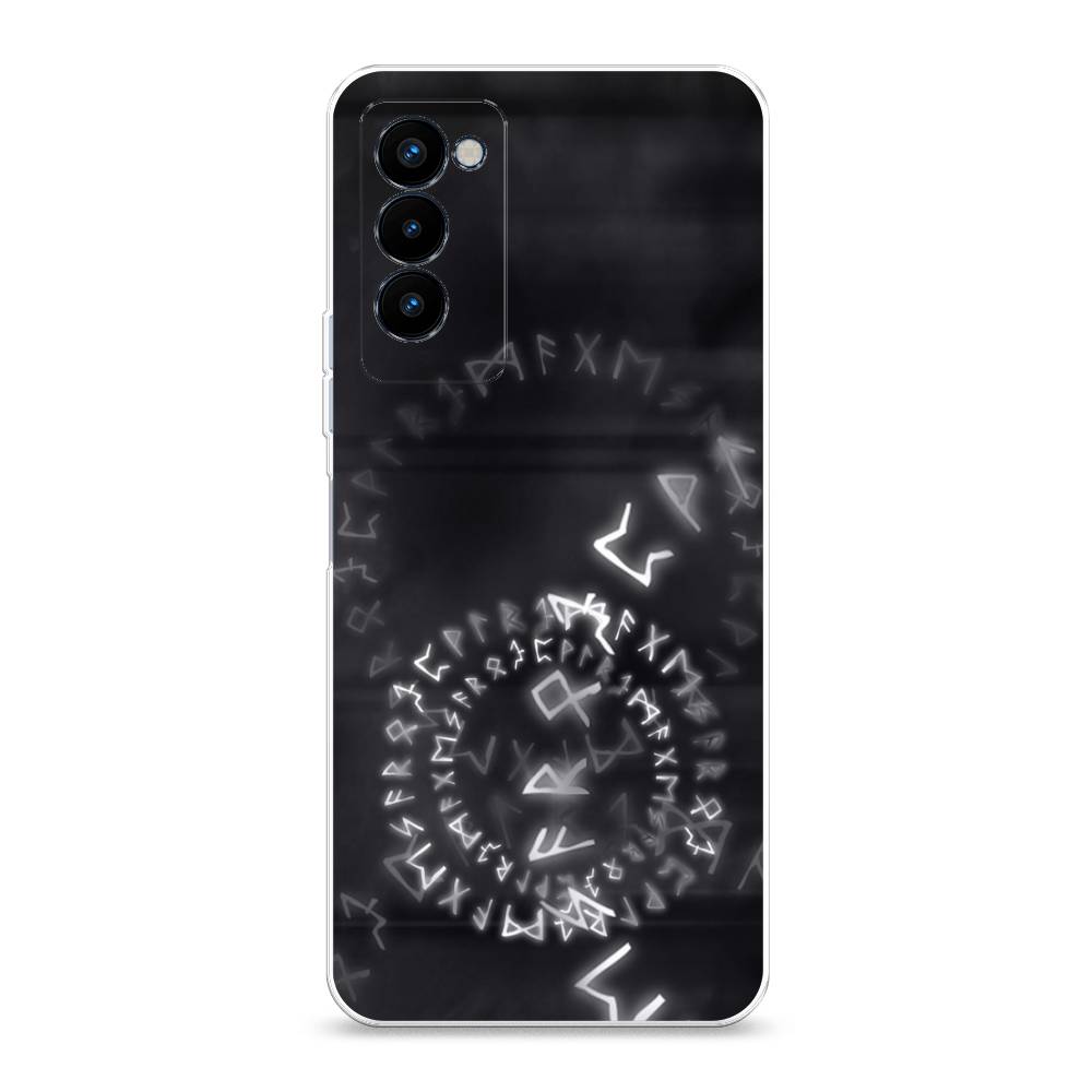 

Чехол на Tecno Camon 18P "Руны", Серый;черный, 300750-3