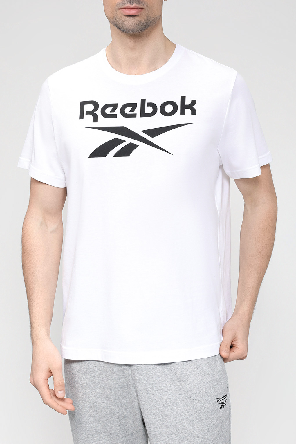 

Футболка мужская Reebok HD4218 белая XL, Белый, HD4218