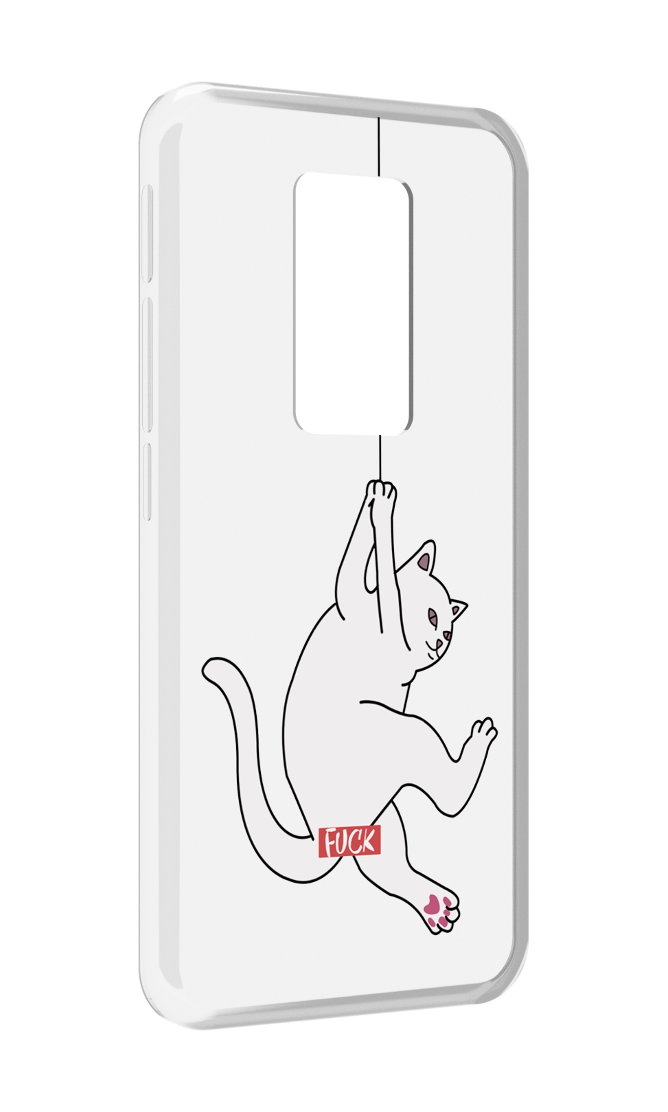 

Чехол MyPads котяра-на-веревке для Motorola Defy 2021, Прозрачный, Tocco