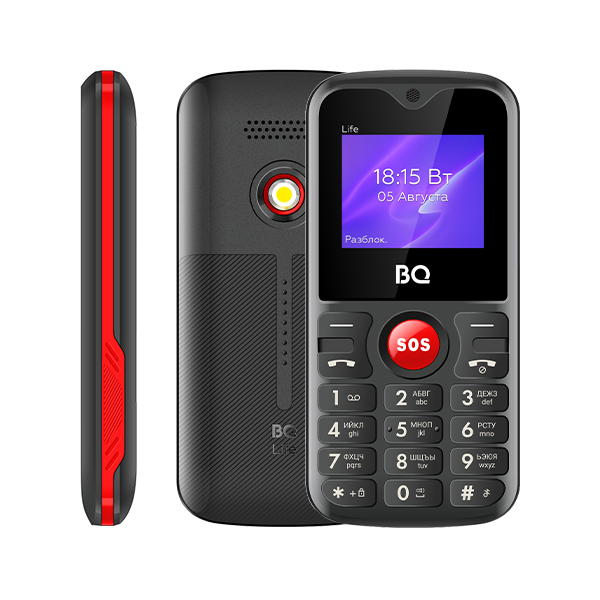 

Мобильный телефон BQ 1853 Life Red Black, 1853 Life