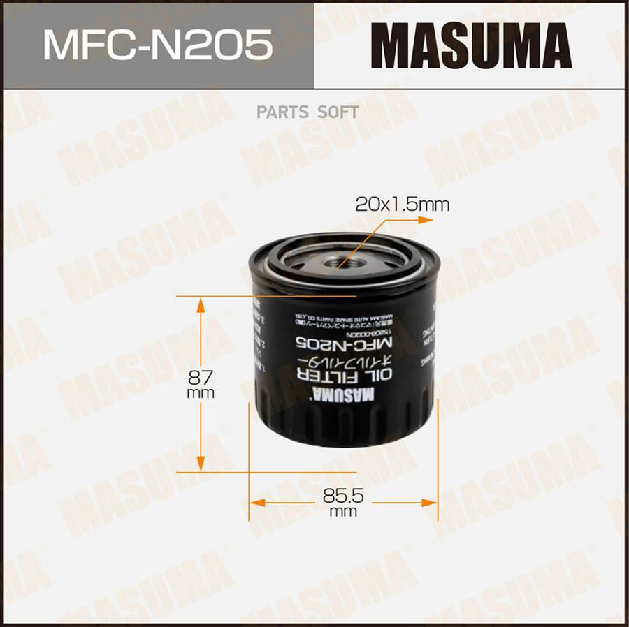 

Фильтр масляный MASUMA MFC-N205