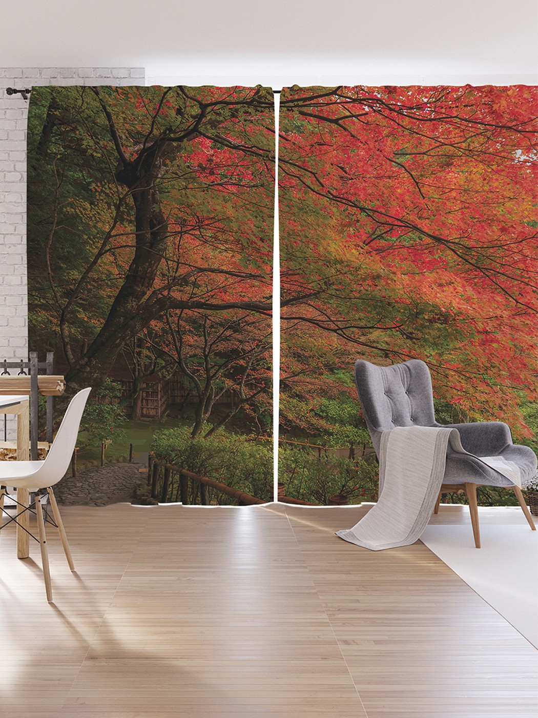 

Шторы под лён JoyArty "Прекрасные леса", серия Oxford DeLux, 340х265 см, Прекрасные леса