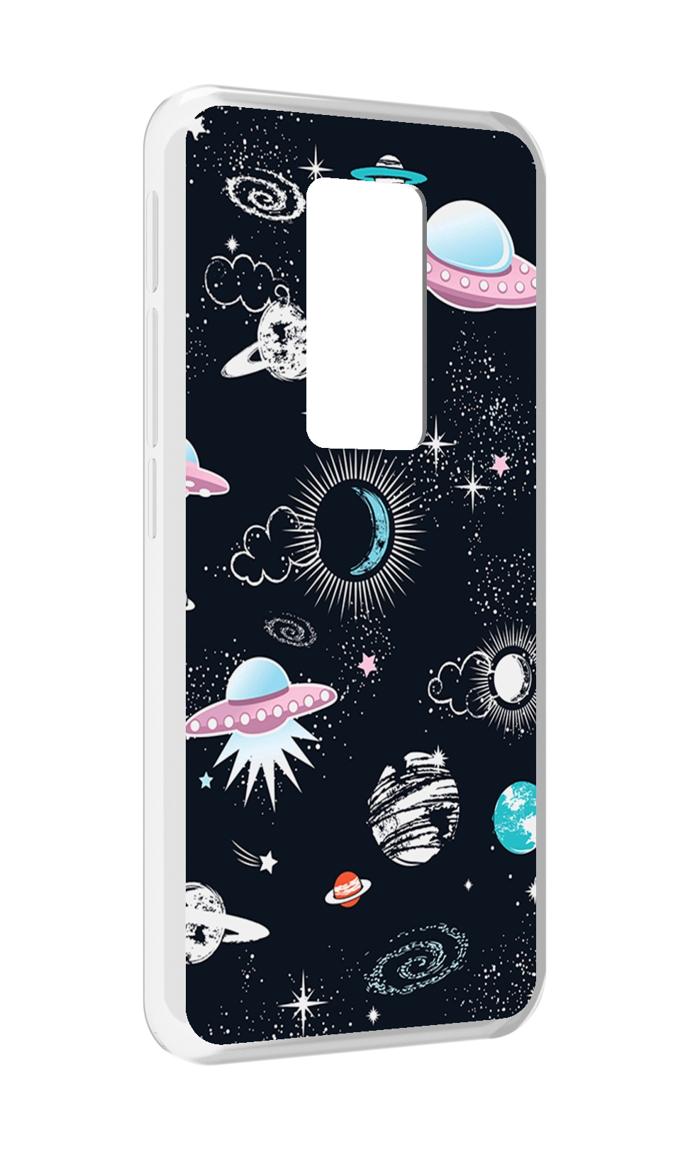 

Чехол MyPads космос-мини-картинки для Motorola Defy 2021, Прозрачный, Tocco