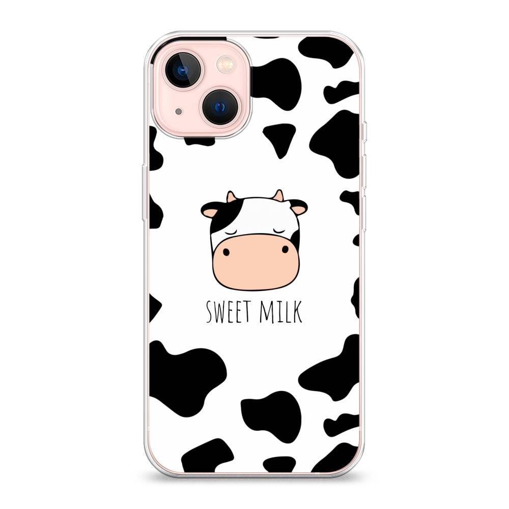 

Чехол на Apple iPhone 13 "Sweet milk", Розовый;белый;черный, 14250-1