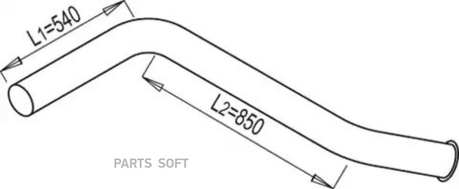Труба Глушителя DINEX арт. 68655