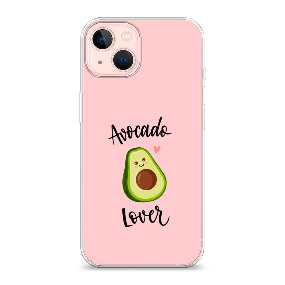 

Чехол на Apple iPhone 13 "Avocado lover", Розовый;зеленый, 14250-6