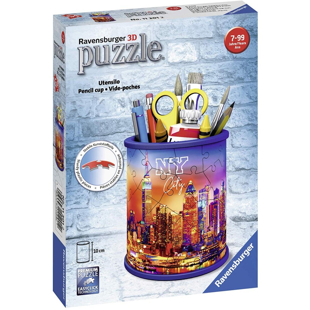 

Пазл картина 3D Ravensburger 72 Стакан для карандашей Скайлайн NY