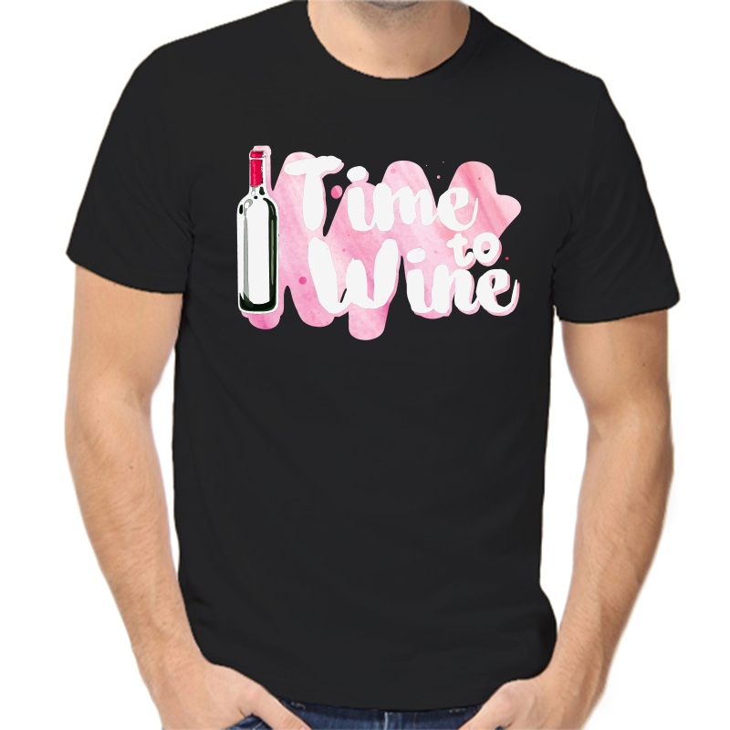 

Футболка мужская черная 58 р-р time to wine, Черный, fm_time_to_wine
