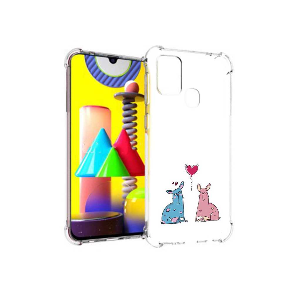

Чехол MyPads Tocco для Samsung Galaxy M31 Лама любовь (PT147019.488.102), Прозрачный, Tocco