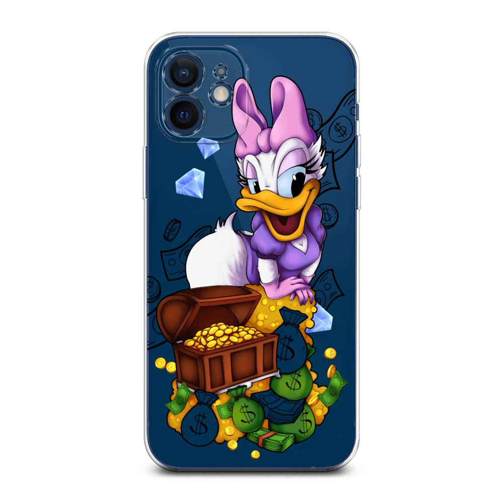 

Чехол на Apple iPhone 12 Mini "Rich Daisy Duck", Коричневый;белый;фиолетовый, 12650-6