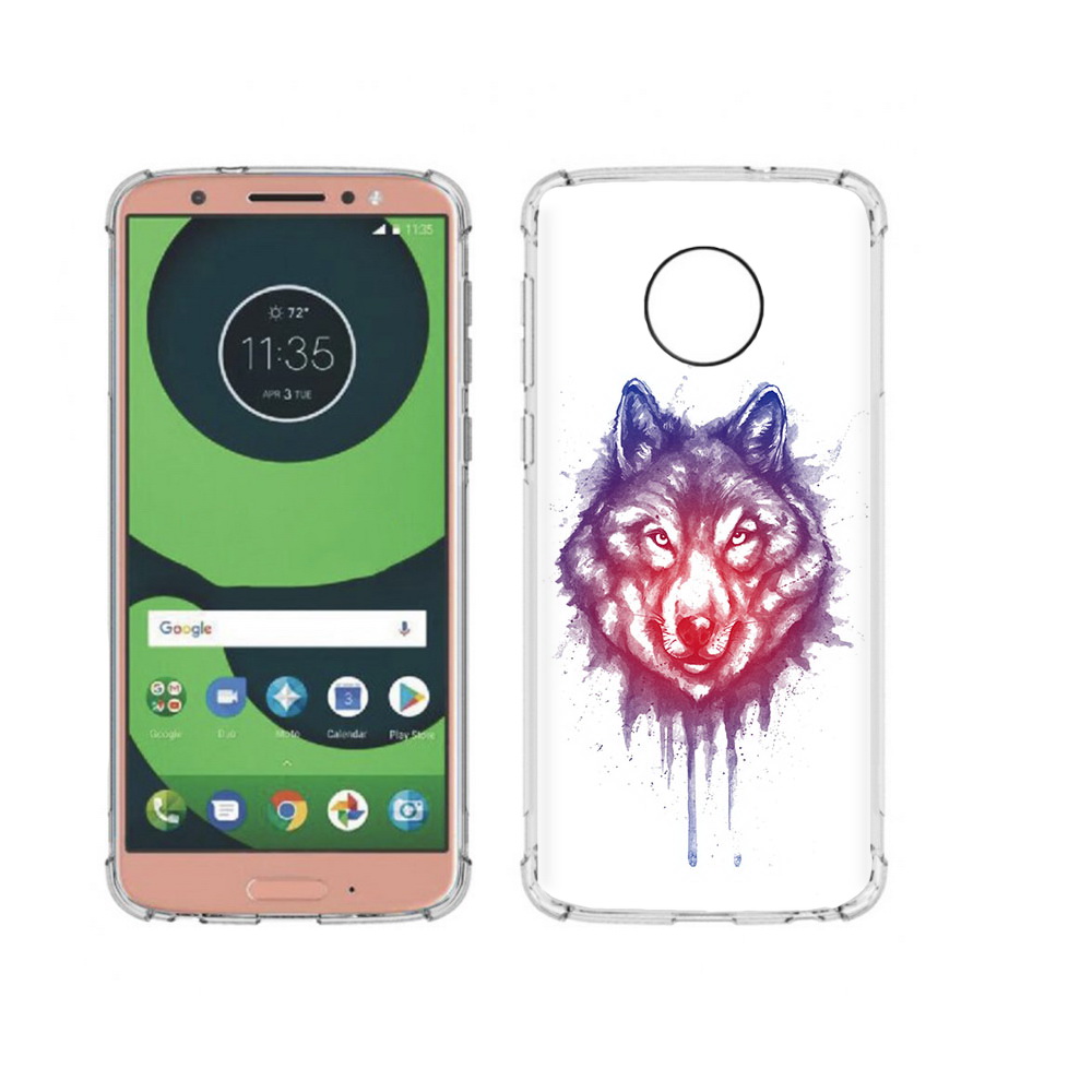 

Чехол MyPads Tocco для Motorola Moto G6 пушистый волк (PT99805.376.561), Прозрачный, Tocco