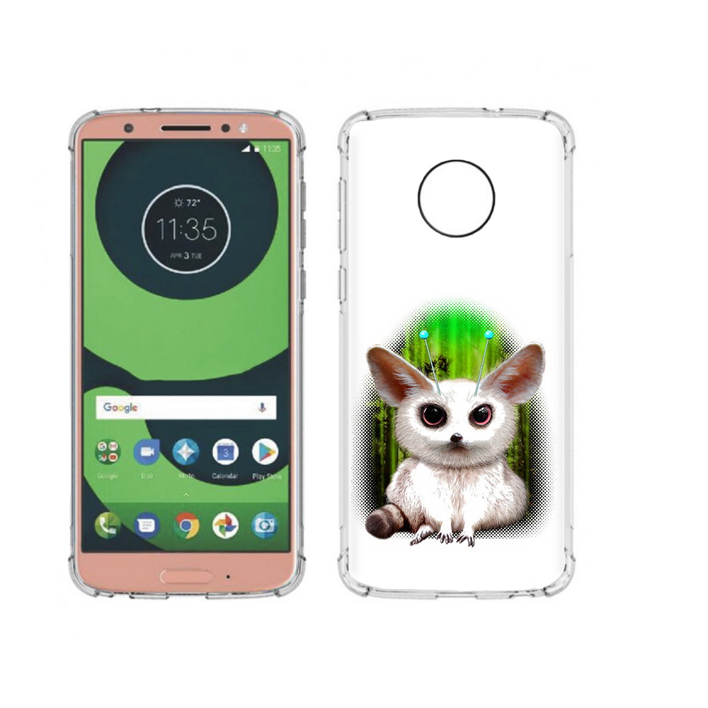 

Чехол MyPads Tocco для Motorola Moto G6 пушистое животное (PT99805.376.560), Прозрачный, Tocco