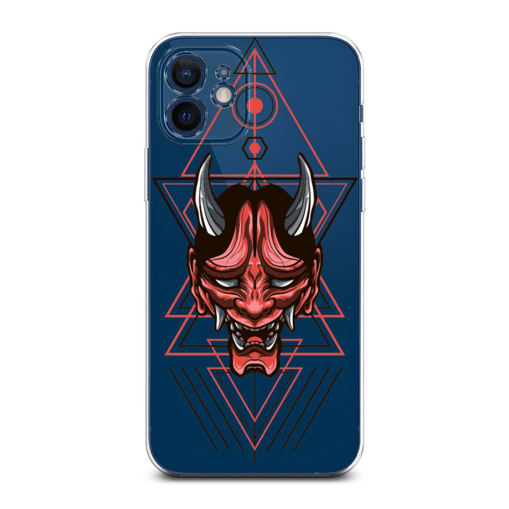 

Чехол для Apple iPhone 12 Mini "Hanya Oni mask", Серый;красный;черный, 12650-4