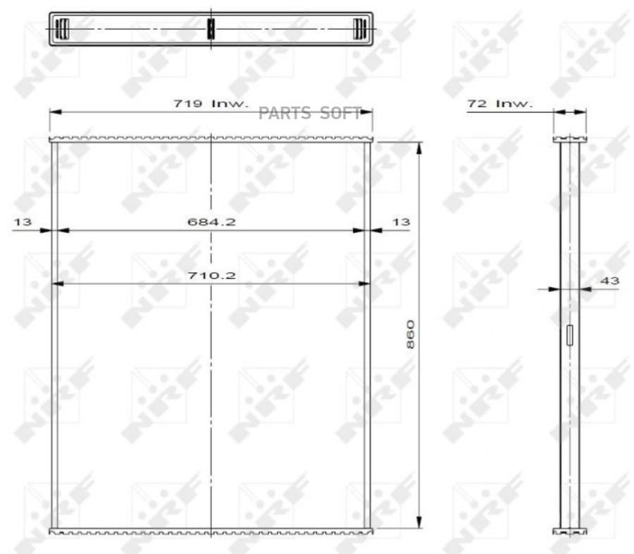 

Радиатор Основной NRF арт. 29598
