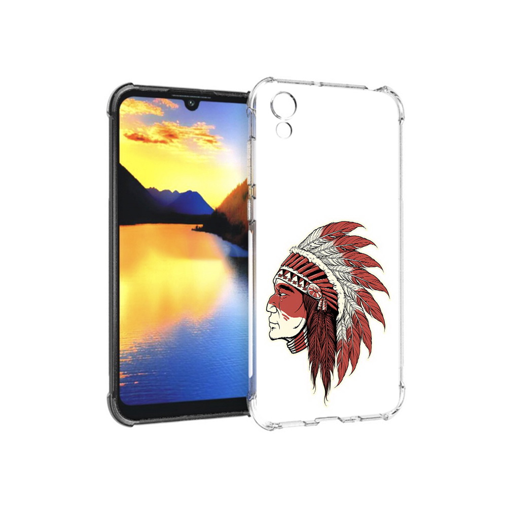 

Чехол MyPads Tocco для Huawei Y5 красный индеец, Прозрачный, Tocco