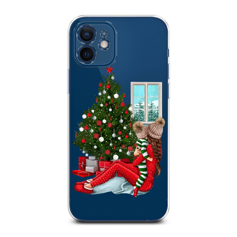 

Чехол на Apple iPhone 12 Mini "Новый год с мамой", Красный;зеленый;голубой, 12650-6
