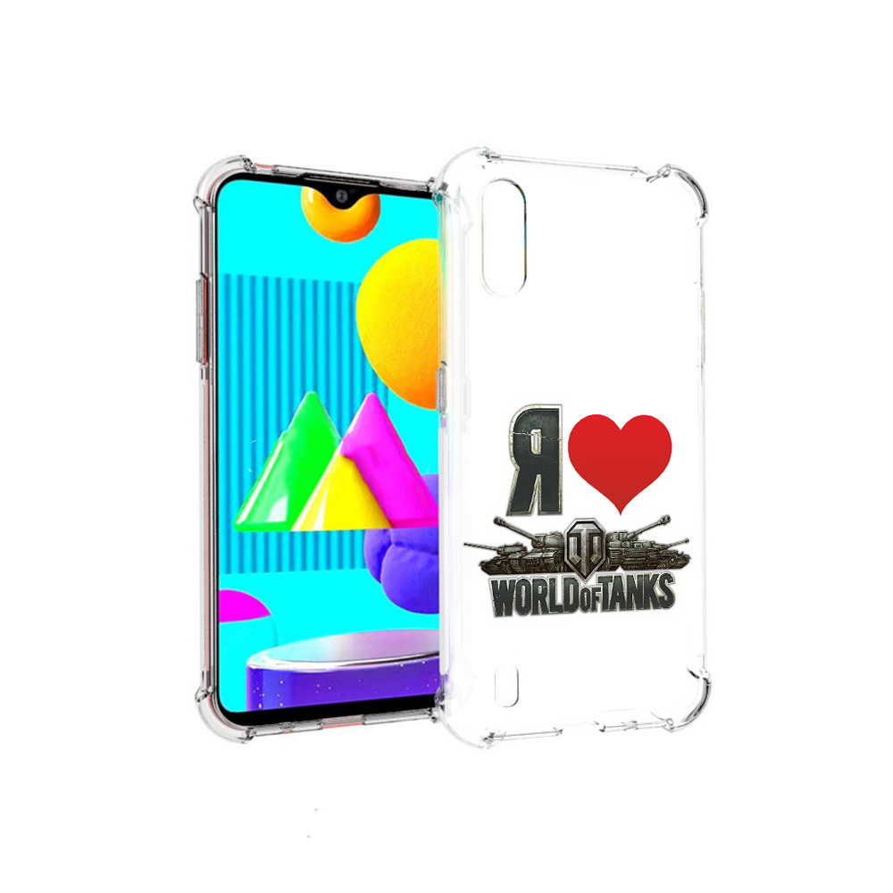 

Чехол MyPads Tocco для Samsung Galaxy M01 я люблю ворлд оф танк (PT151401.486.702), Прозрачный, Tocco