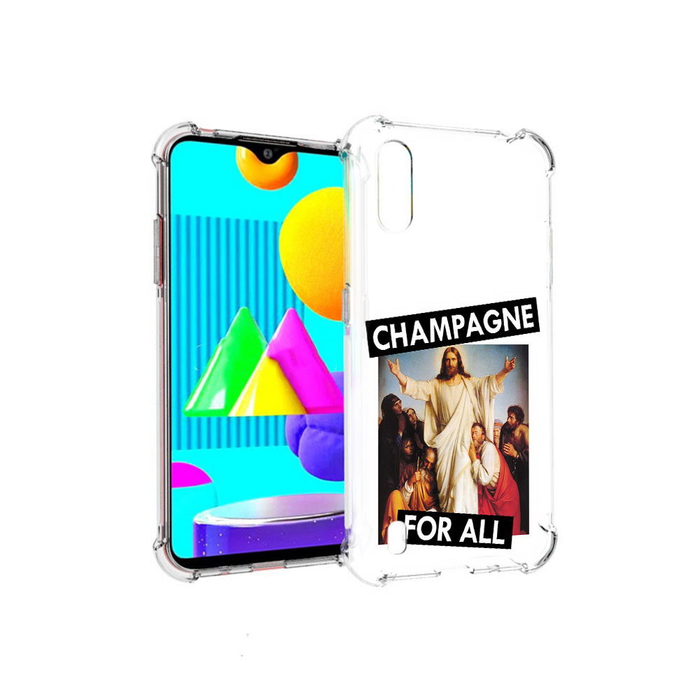 

Чехол MyPads Tocco для Samsung Galaxy M01 шампанское (PT151401.486.697), Прозрачный, Tocco