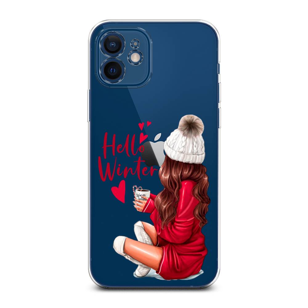 

Чехол для Apple iPhone 12 Mini "Hello winter", Красный;белый;коричневый, 12650-5