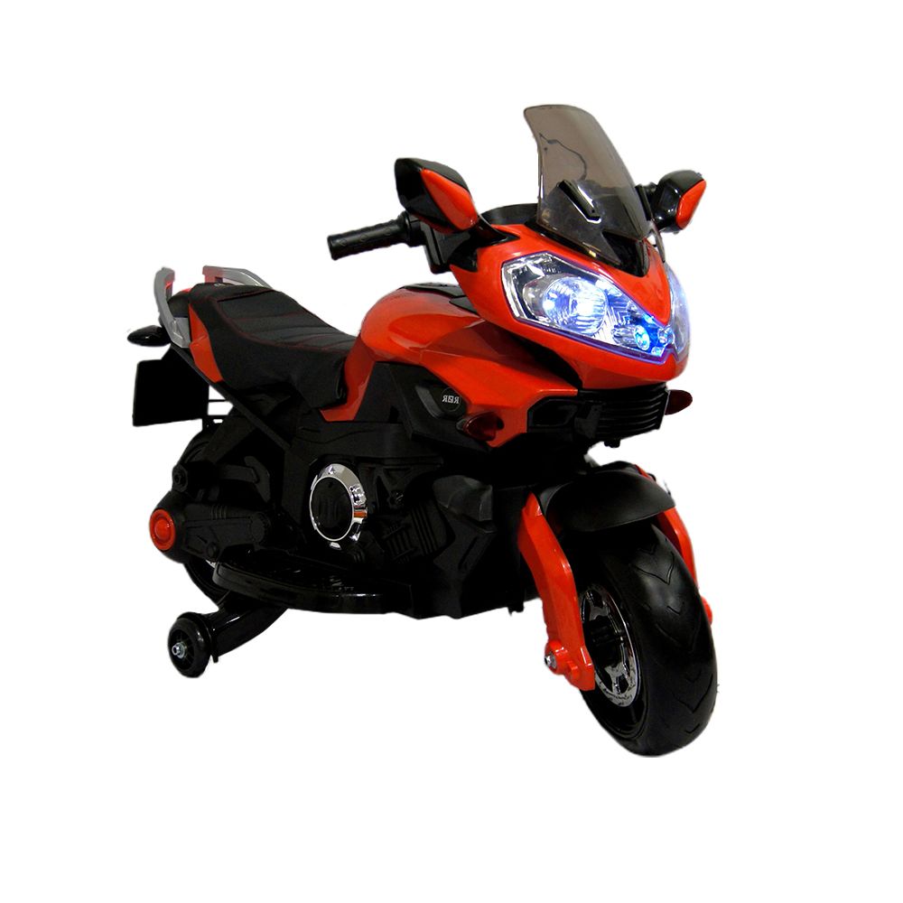 

Детский электромотоцикл RIVERTOYS E222KX, красный